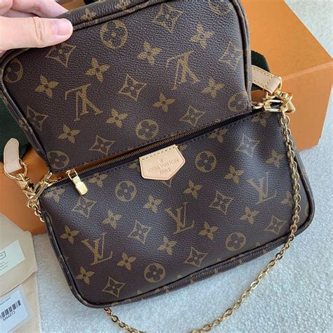 lv multi pochette khaki|multi pochette louis vuitton bag.